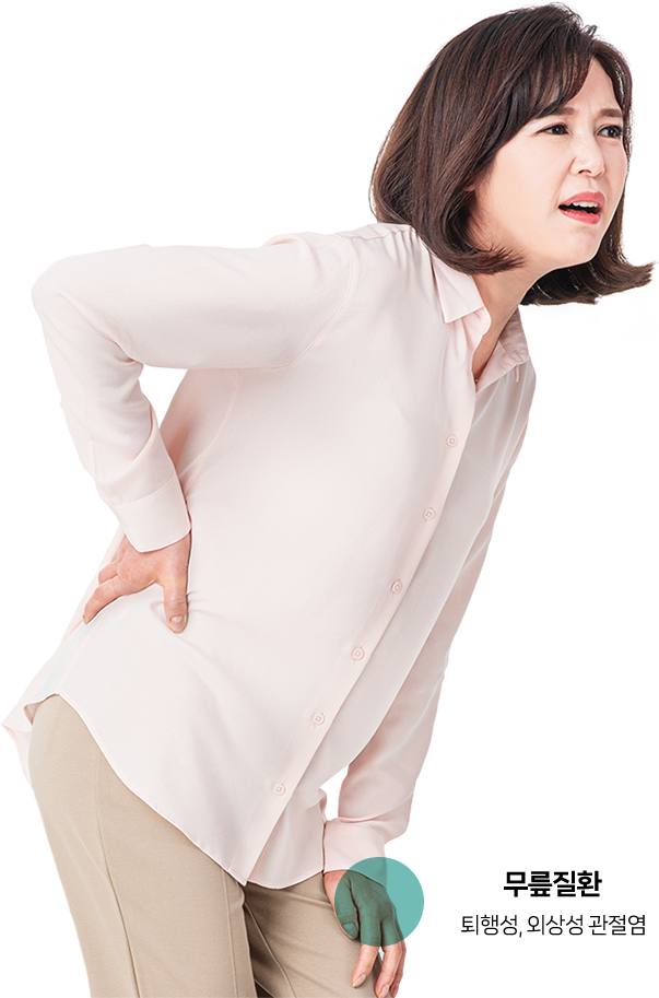 통증을 느끼는 사람 사진